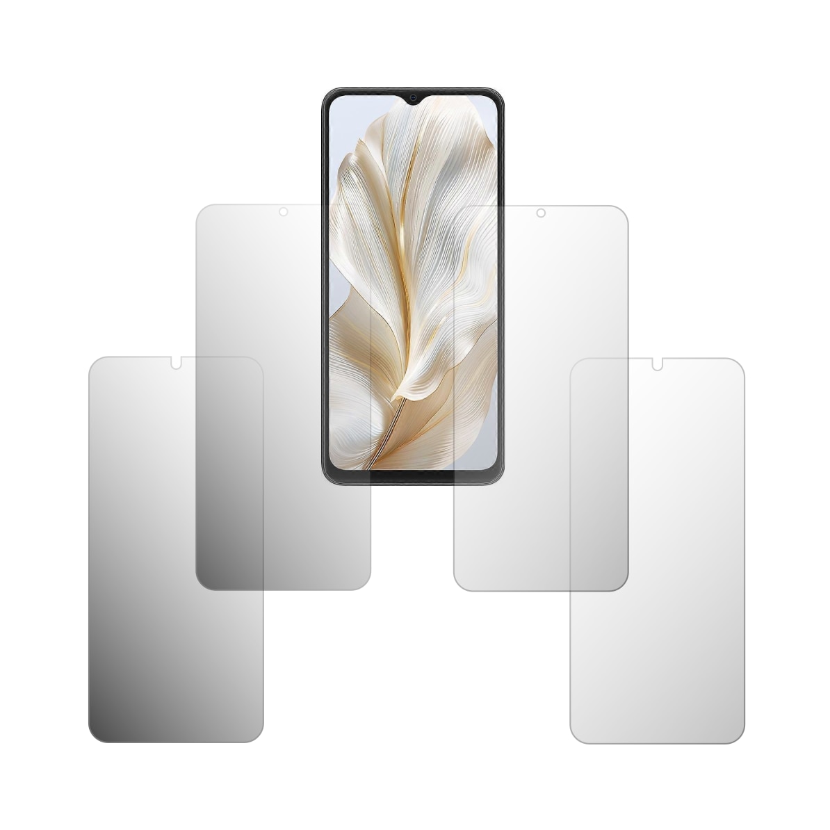 Set 4X Folie Protectie Ecran Folie24, pentru Blackview Oscal Wave 8C, 2X Ultra-Clear + 2X Mate, Acoperire Full-Display si Case-Friendly, Adezive, Flexibile cu Auto Regenerare
