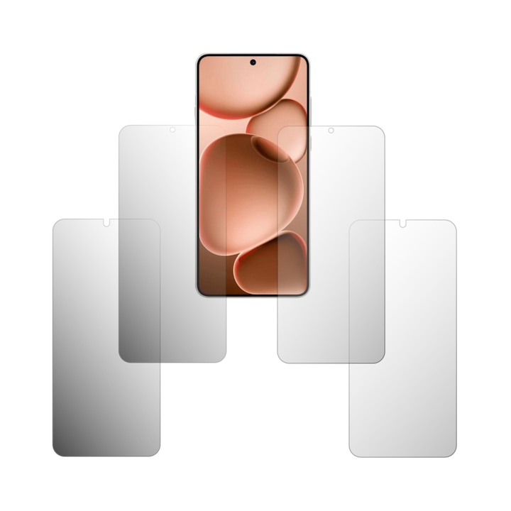 Set 4X Folie Protectie Ecran Folie24, pentru Oppo Find X8s+Plus, 2X Ultra-Clear + 2X Mate, Acoperire Full-Display si Case-Friendly, Adezive, Flexibile cu Auto Regenerare