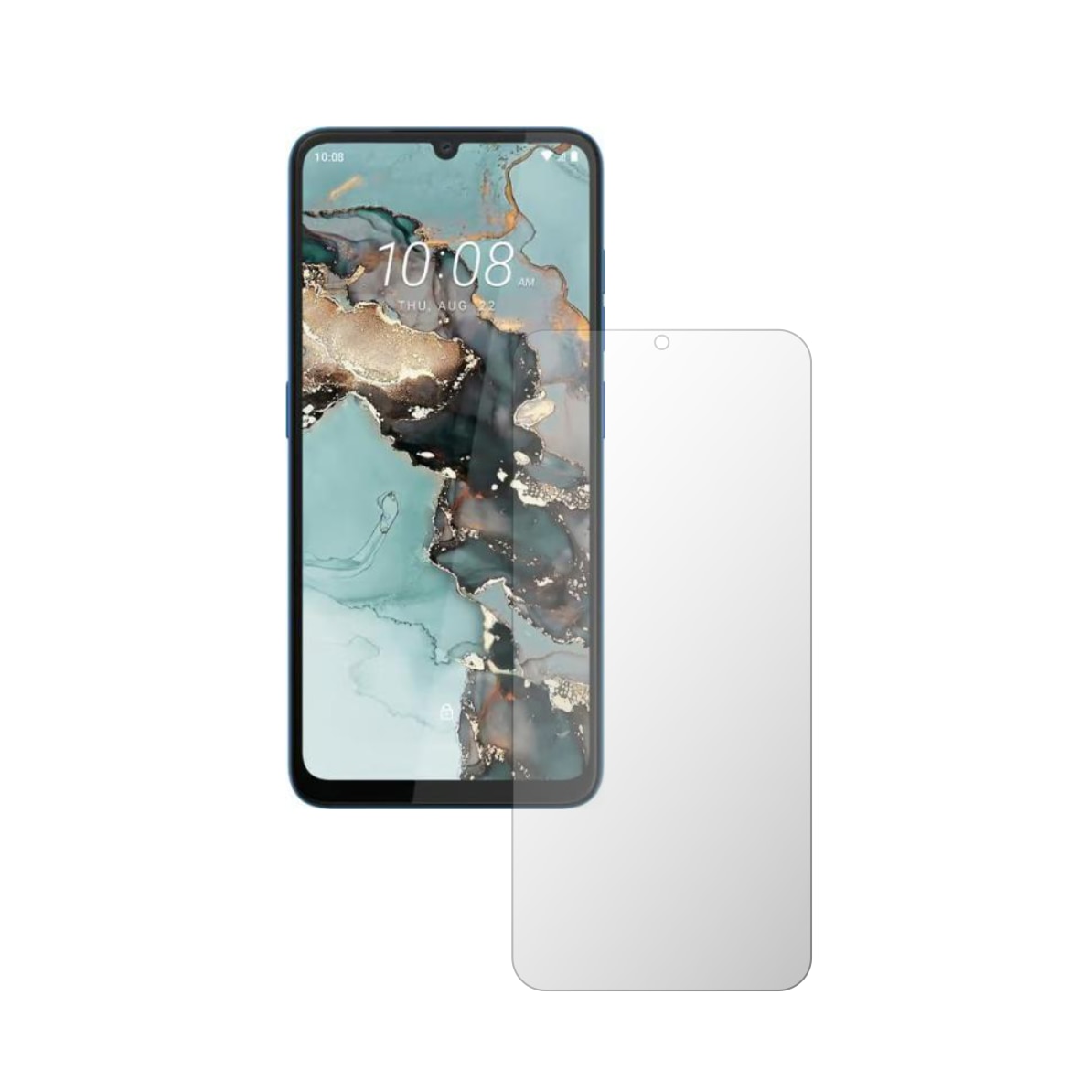 Folie Protectie Ecran Folie24, pentru HTC Wildfire E5 Plus, 1X Ultra-Clear cu Acoperire Case-Friendly ( Compatibile cu Carcasa ), Adeziva, Flexibila cu Auto Regenerare