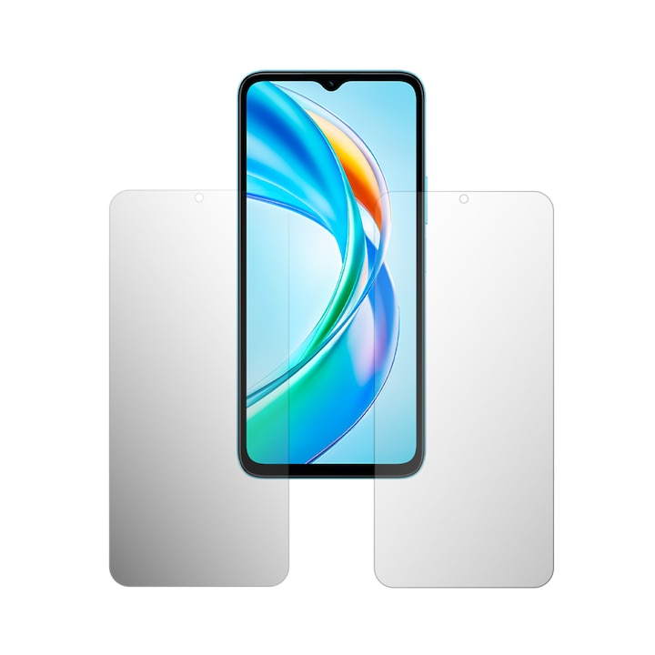 Set 2X Folie Protectie Ecran Folie24, pentru Honor Play9A 2025, 1X Ultra-Clear + 1X Mata, Acoperire Totala Full-Display, Adezive, Flexibile cu Auto Regenerare
