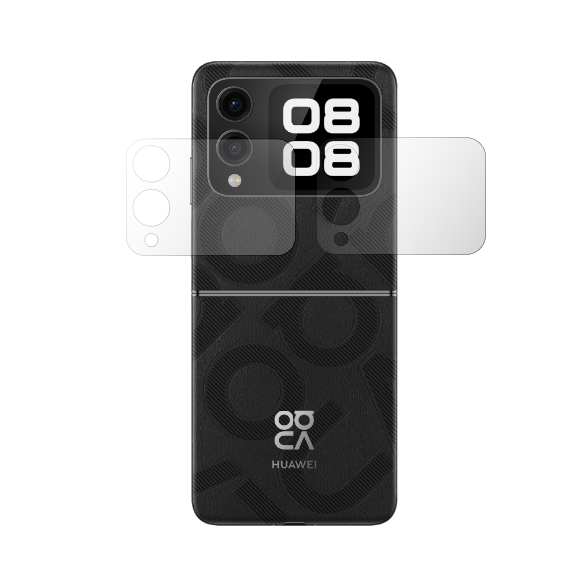 Set 2X Folie Externa Protectie Ecran Folie24, pentru Huawei Nova Flip, 1X Ultra-Clear + 1X Mata, Acoperire Totala Full-Display, Adezive, Flexibile cu Auto Regenerare