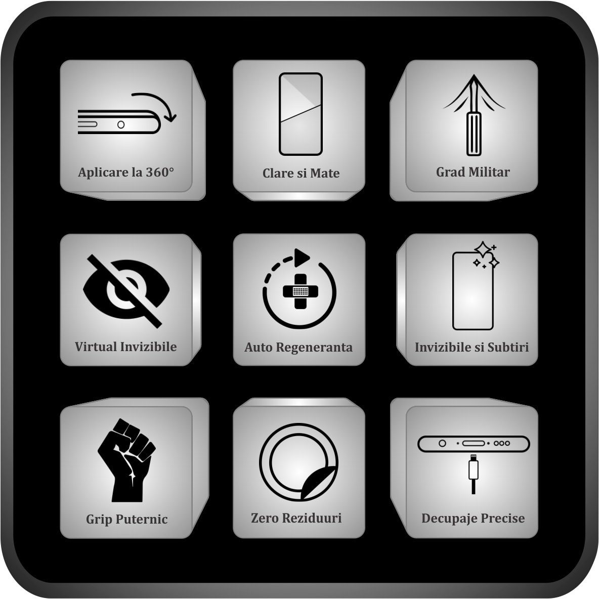 Set 2X Folie Protectie Ecran Folie24, pentru Huawei nova 13, 1X Ultra-Clear + 1X Mata, Acoperire Case-Friendly ( Compatibile cu Carcasa ), Adezive, Flexibile cu Auto Regenerare