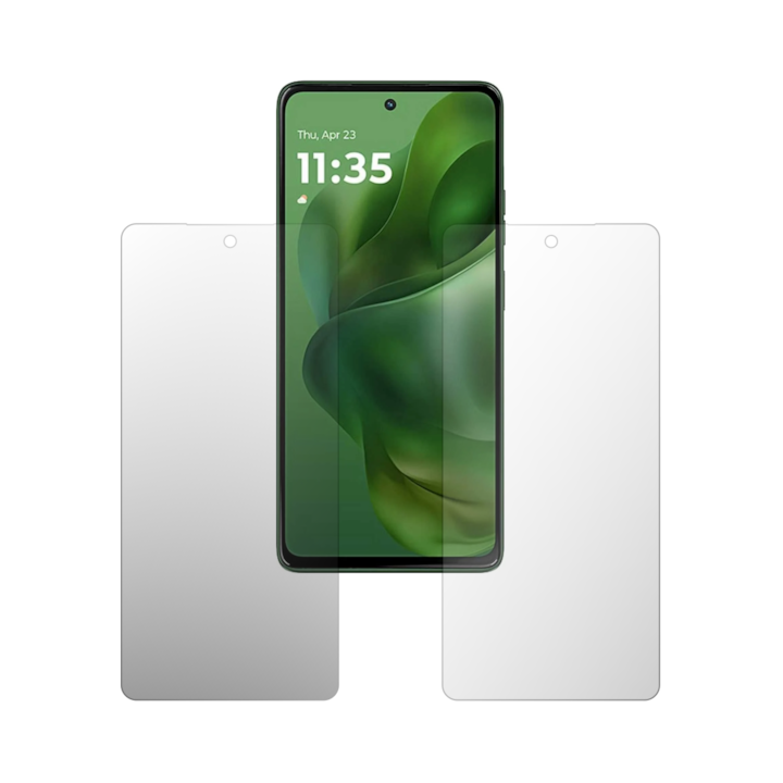 Set 2X Folie Protectie Ecran Folie24, pentru Motorola Moto G Power (2025), 1X Ultra-Clear + 1X Mata, Acoperire Case-Friendly ( Compatibile cu Carcasa ), Adezive, Flexibile cu Auto Regenerare