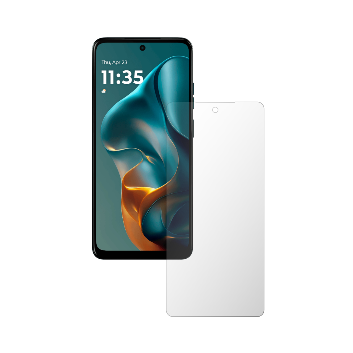 Folie Protectie Ecran Folie24, pentru Motorola Moto G05, 1X Ultra-Clear cu Acoperire Case-Friendly ( Compatibile cu Carcasa ), Adeziva, Flexibila cu Auto Regenerare
