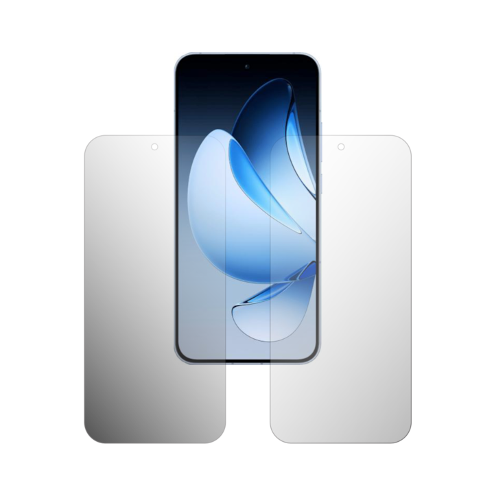 Set 2X Folie Protectie Ecran Folie24, pentru Oppo Reno13, 1X Ultra-Clear + 1X Mata, Acoperire Case-Friendly ( Compatibile cu Carcasa ), Adezive, Flexibile cu Auto Regenerare