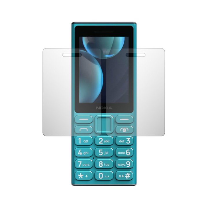 Set 2X Folie Protectie Ecran Folie24, pentru Nokia 110 4G (2024), 1X Ultra-Clear + 1X Mata, Acoperire Totala Full-Display, Adezive, Flexibile cu Auto Regenerare