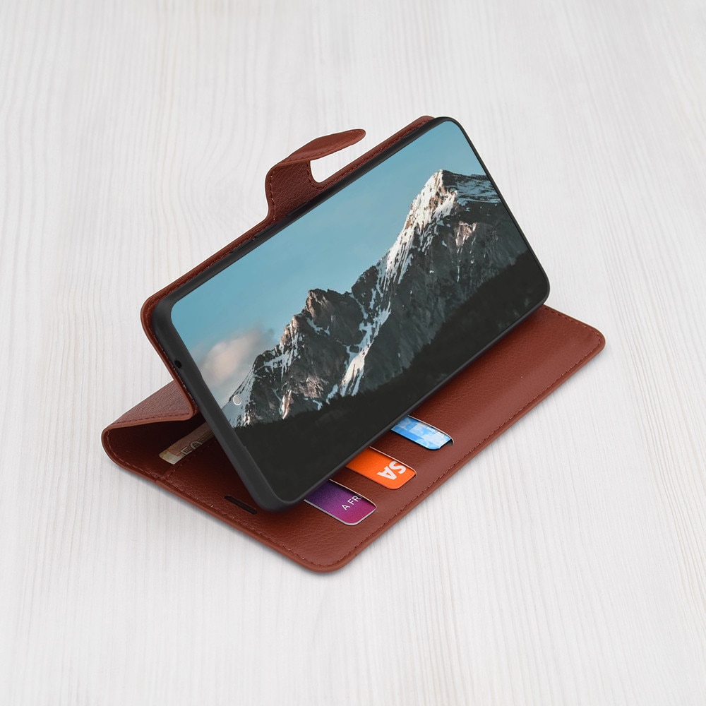 Husa pentru Xiaomi Redmi Note 14 Pro 4G / Poco F7 - Techsuit Leather Folio - Brown