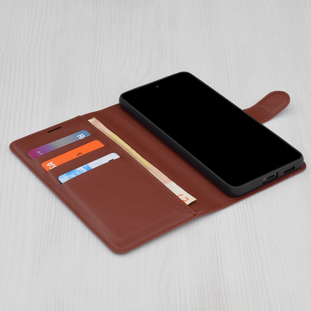 Husa pentru Xiaomi Redmi Note 14 Pro 4G / Poco F7 - Techsuit Leather Folio - Brown
