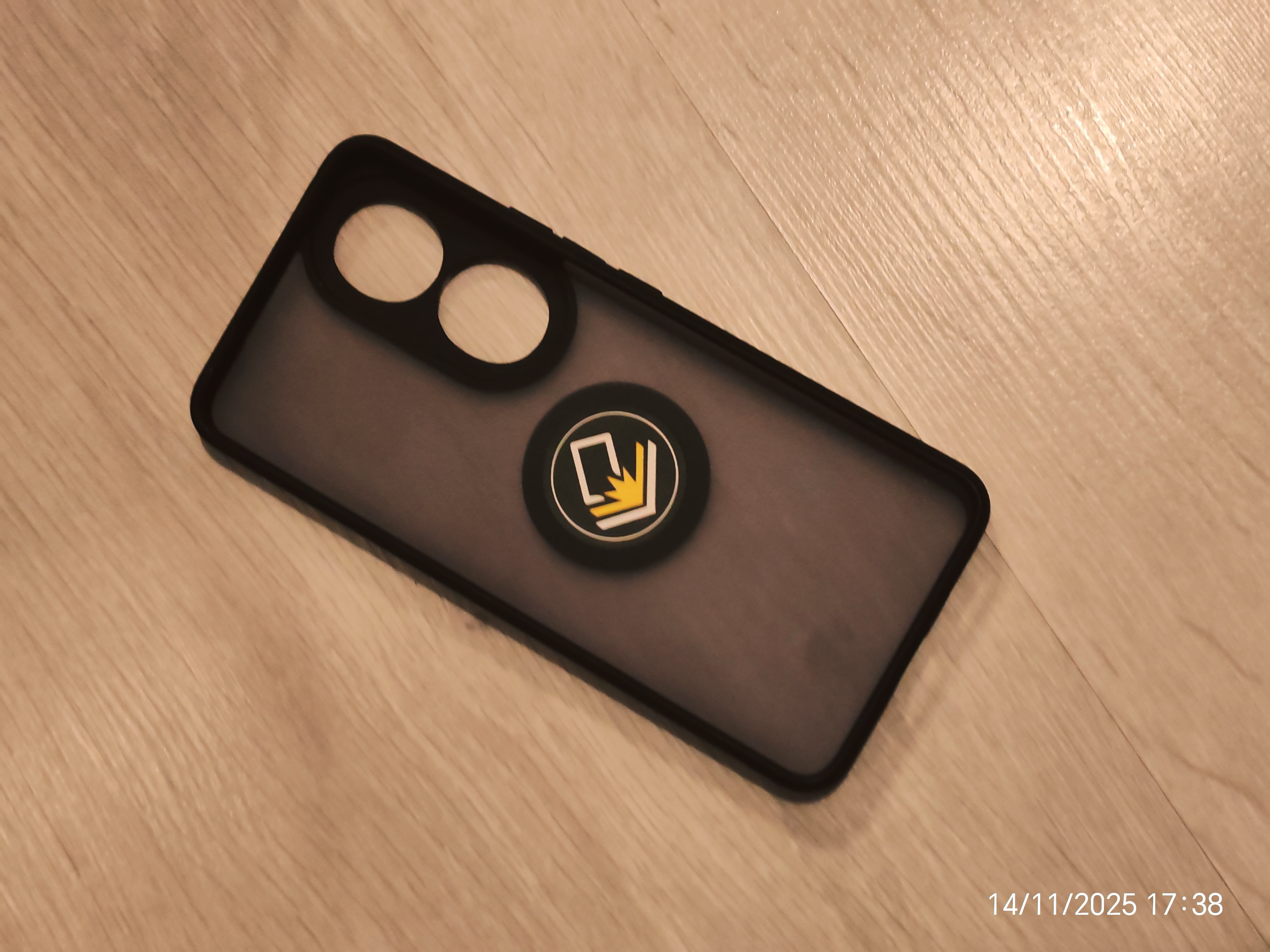 Husa pentru Honor 90, SKYDDAR INNOVATION, CamShield, Inel magnetic, set cu sticker, Negru