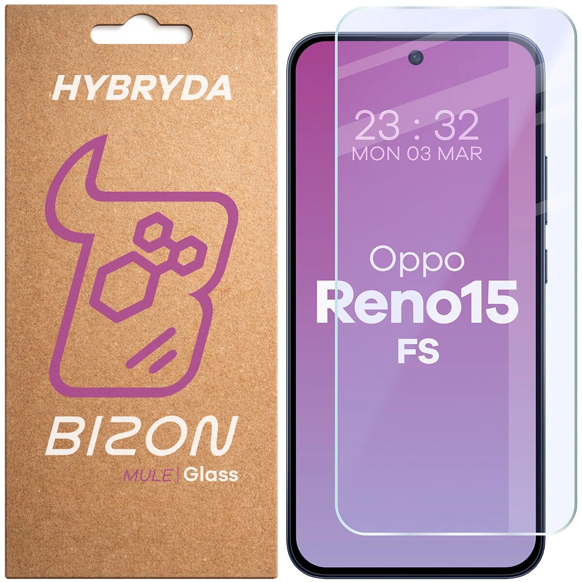 Sticla hibrid Bizon Hybrid Mule pentru Oppo Reno 15 FS