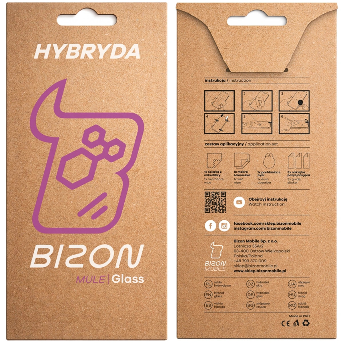 Sticla hibrid Bizon Hybrid Mule pentru Oppo Reno 15 FS