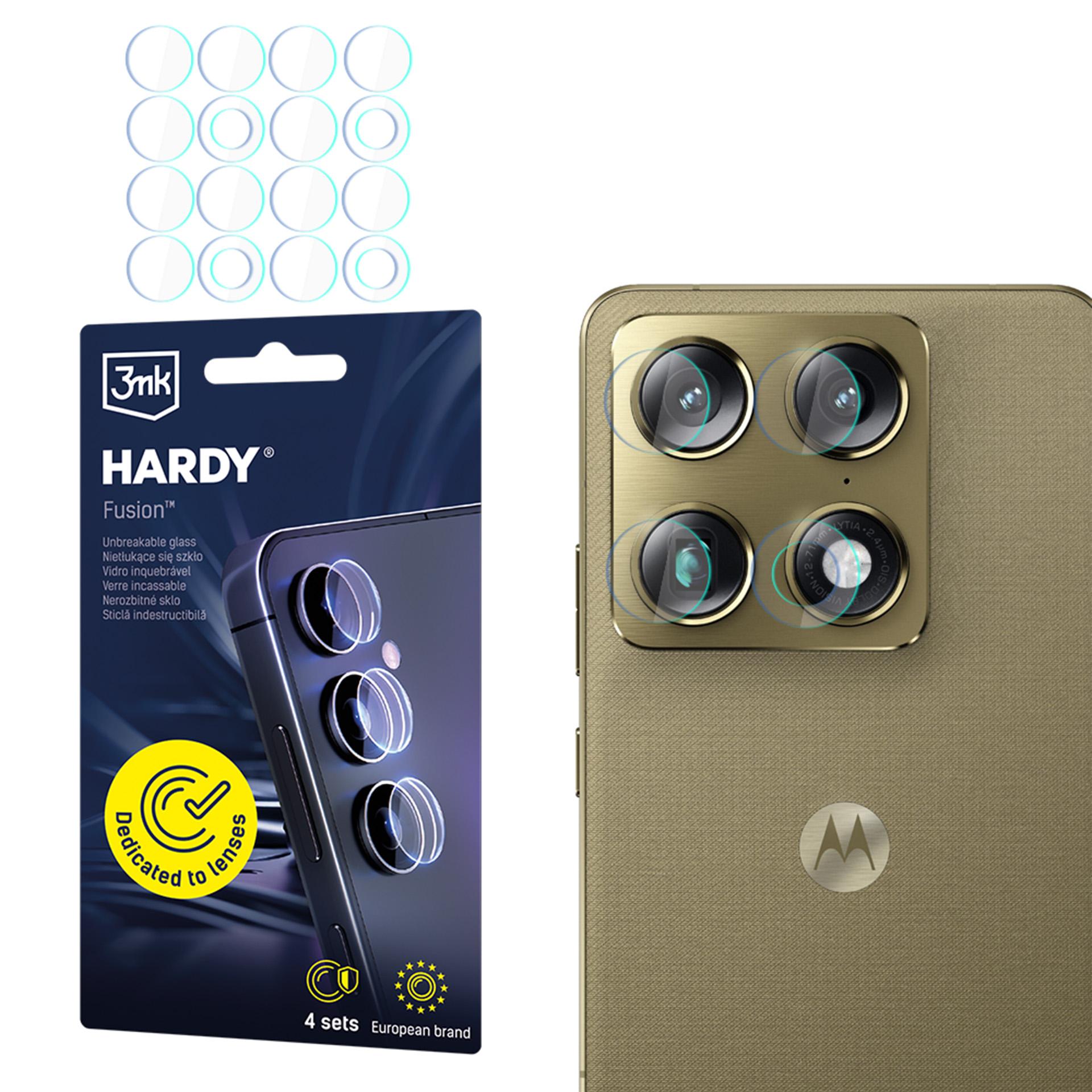 Set 2x folii protectie, Sticla Hibrida 3mk HARDY Fusion pentru Motorola Signature, Rezistenta La Impact, Transparent, 0, 39mm