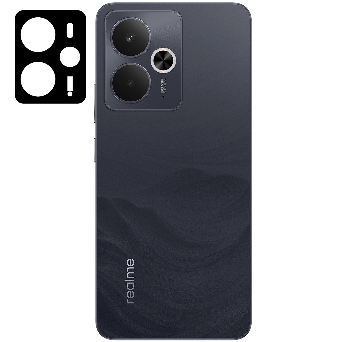Set 2x Sticla camera foto Bizon Glass Silk Lens pentru Realme 14 5G / 14T 5G, transparenta