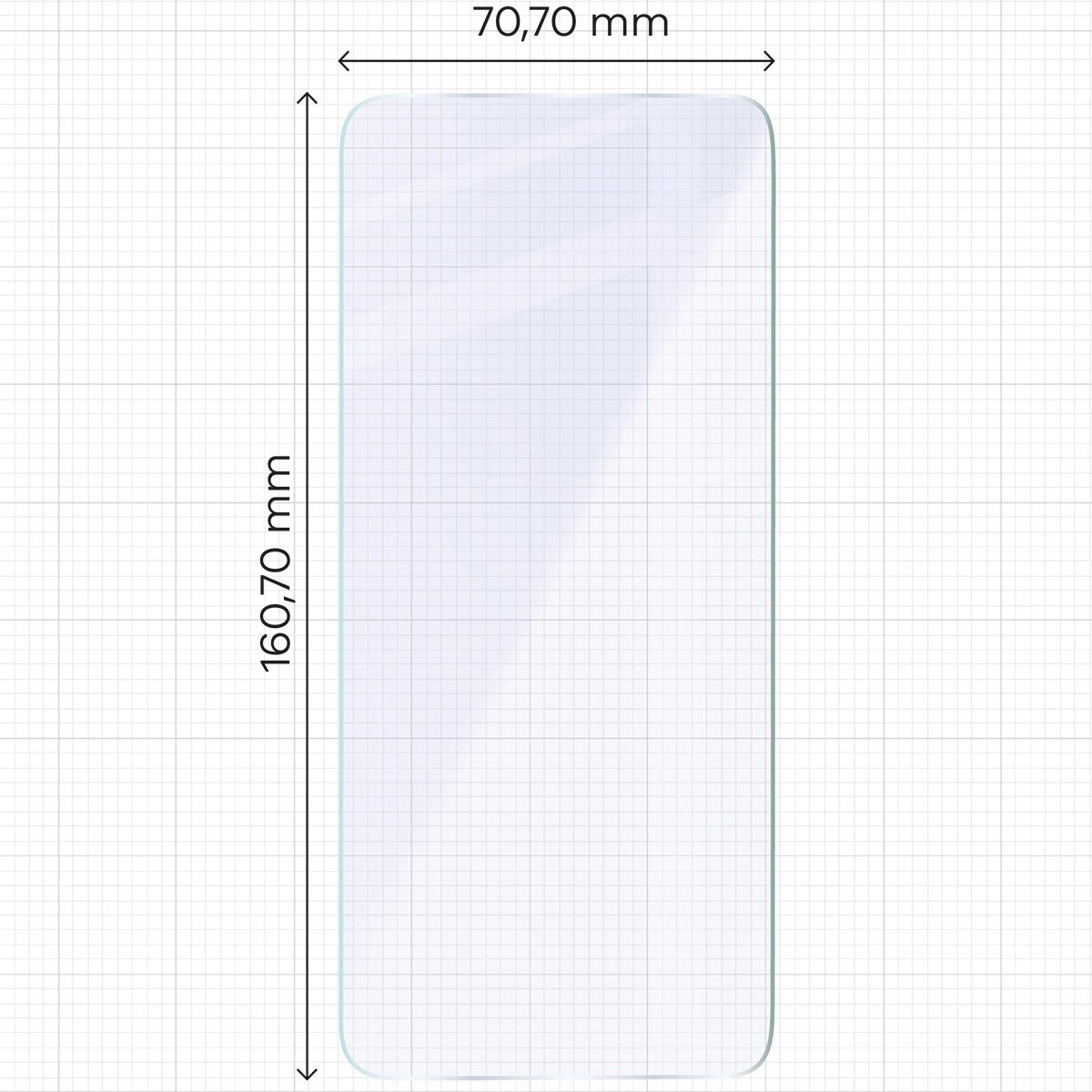Sticla hibrida Bizon Mule pentru Motorola Moto G15 / G15 Power / E15, 9H, 0,43mm, transparent, set aplicare