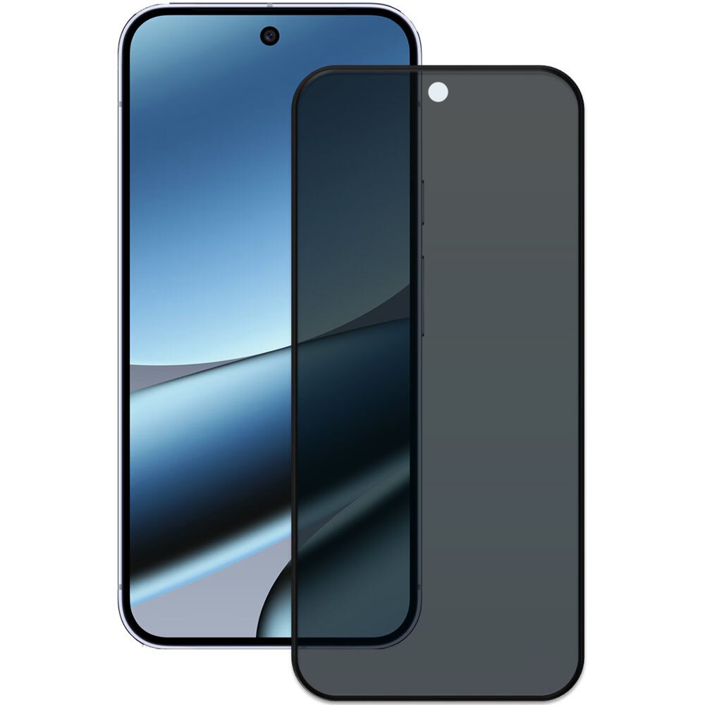 Folie din sticla securizata pentru Google Pixel 10 Pro XL, HAMSTERBOX Privacy Shield, Protectie completa ecran, Full face, Aplicare rapida, Case Friendly, Negru
