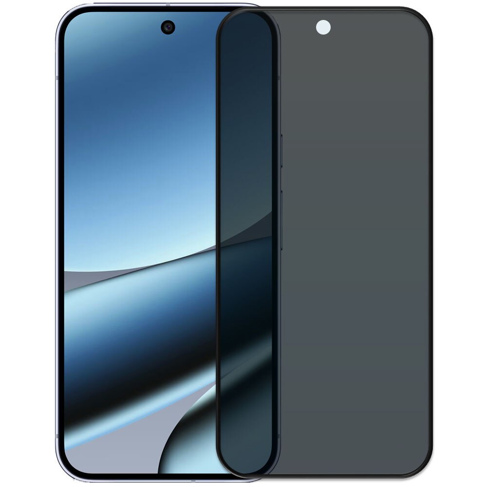 Folie din sticla securizata pentru Google Pixel 10 Pro XL, HAMSTERBOX Privacy Shield, Protectie completa ecran, Full face, Aplicare rapida, Case Friendly, Negru