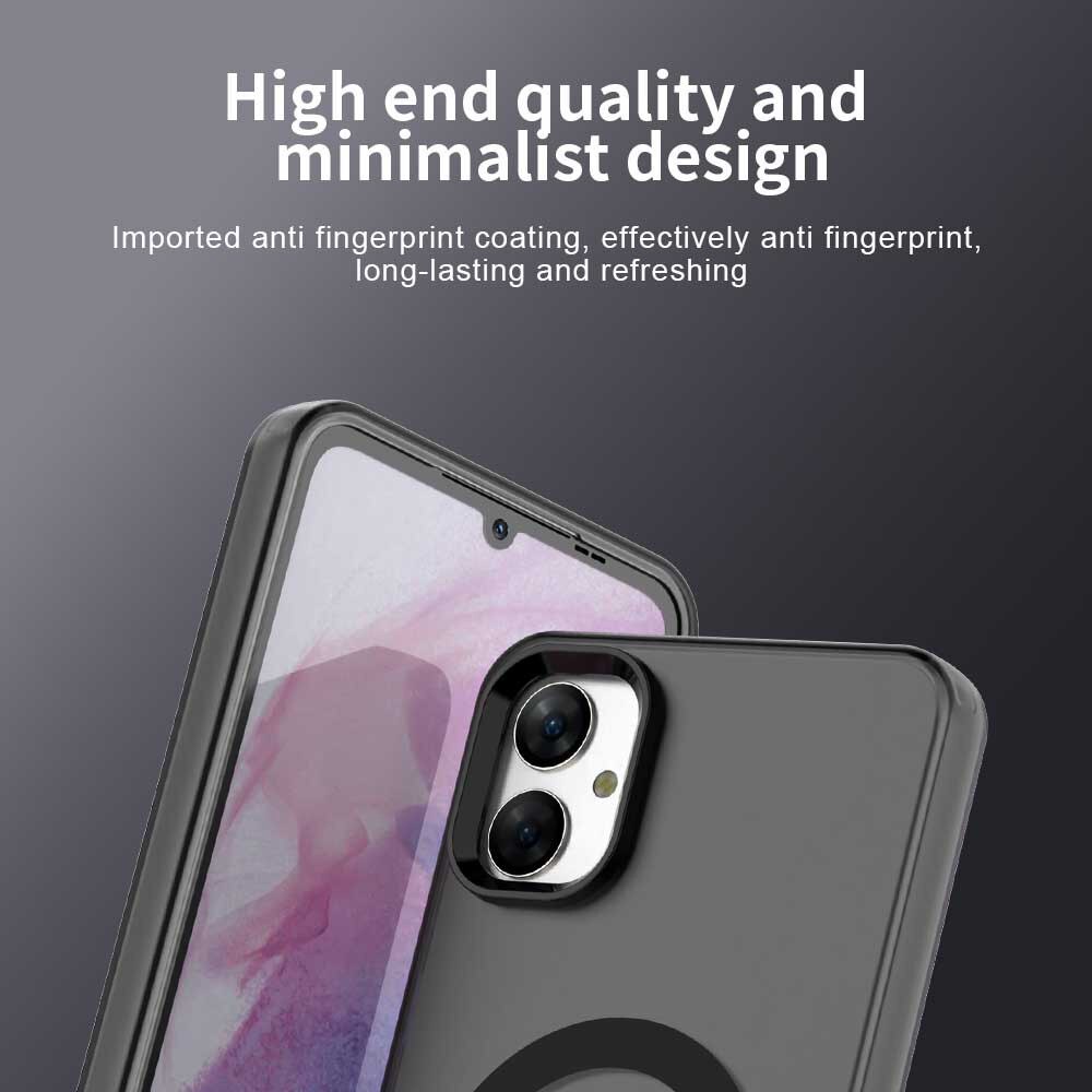 Husă Candy Case pentru Samsung Galaxy A05, negru, TPU/Policarbonat, MagSafe