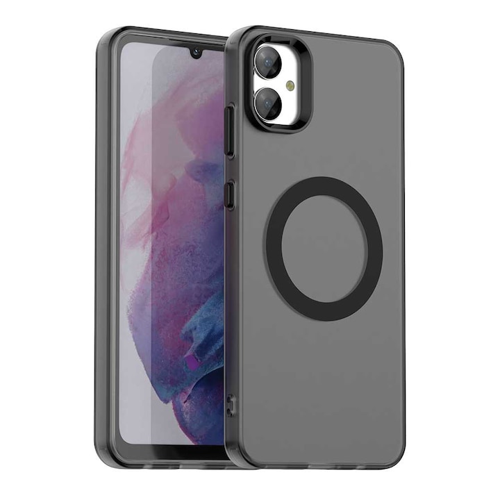 Husă Candy Case pentru Samsung Galaxy A05, negru, TPU/Policarbonat, MagSafe