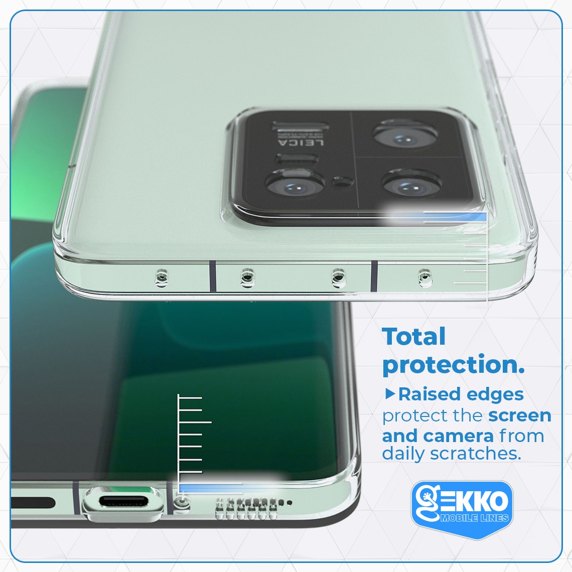 Husa pentru Xiaomi 13 Pro, protectie din silicon gel, Slim, Clear, margini ridicate, decupaje protectie camere, 2MGekko, Transparenta