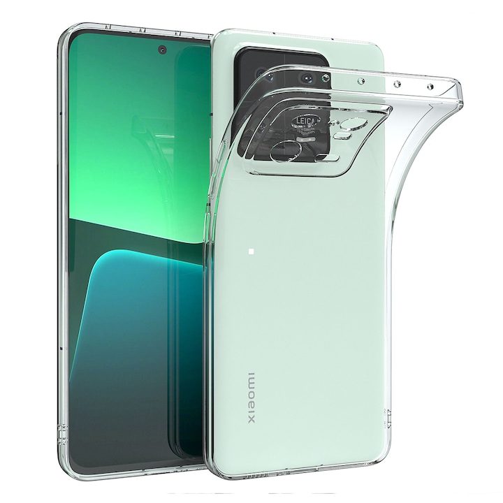 Husa pentru Xiaomi 13 Pro, protectie din silicon gel, Slim, Clear, margini ridicate, decupaje protectie camere, 2MGekko, Transparenta