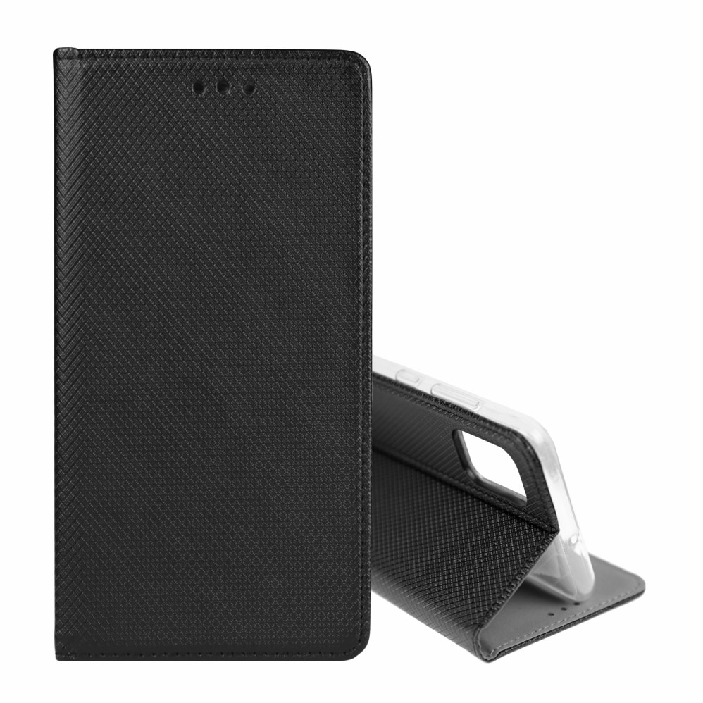 Husa Carte Smart cu Inchidere Magnetica pentru Xiaomi Redmi 9T / Poco M3, Negru