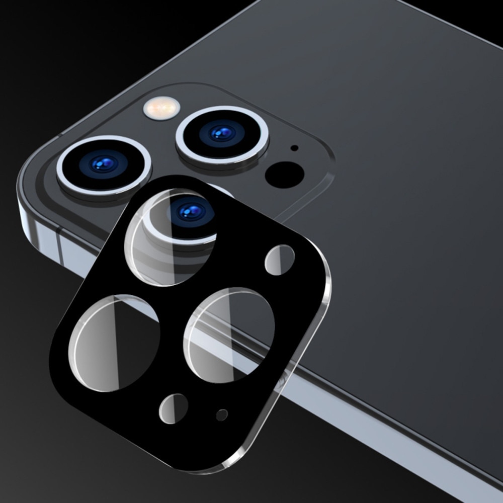 Folie camera pentru iPhone 17 Pro Max, SKYDDAR INNOVATION, Camera Glass Negru, set cu sticker
