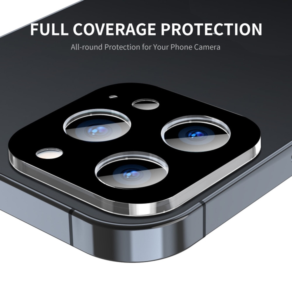 Folie camera pentru iPhone 17 Pro Max, SKYDDAR INNOVATION, Camera Glass Negru, set cu sticker