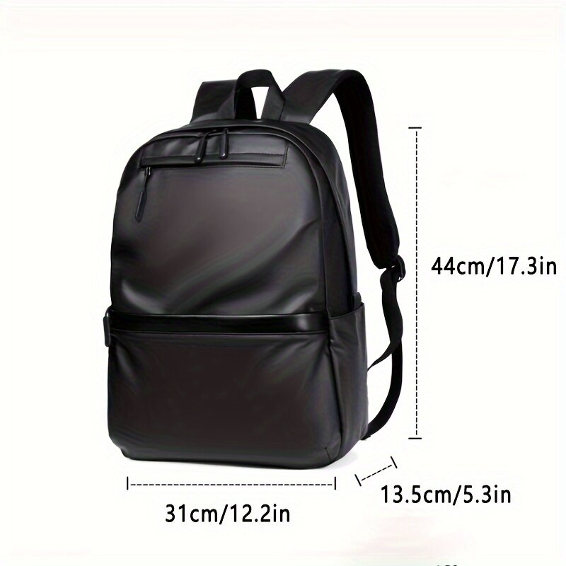 Rucsac laptop 15.6 inch nylon negru capacitate mare confortabil