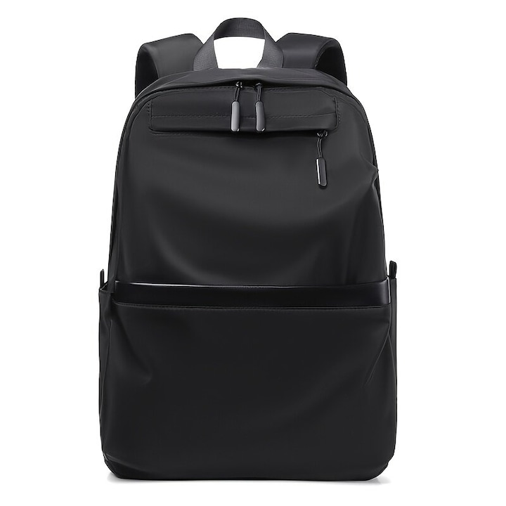 Rucsac laptop 15.6 inch nylon negru capacitate mare confortabil