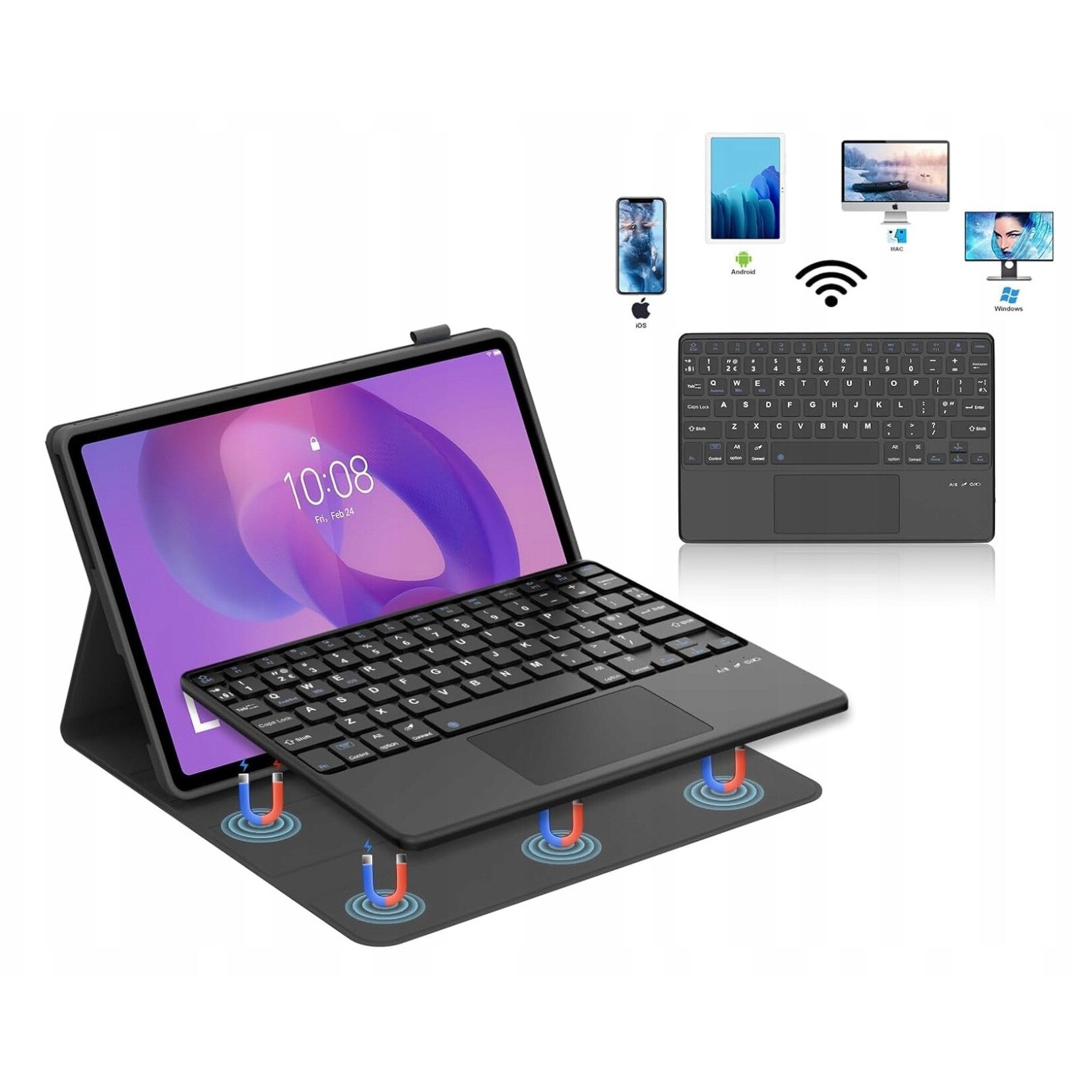 Husa tastatura cu touchpad 3in1 EtuiTab pentru Lenovo Idea Tab 11"