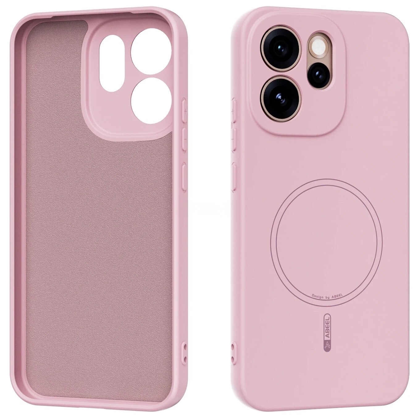 Husa pentru Oppo Reno 15 F / 15 FS, Silicone Lite, pentru MagSafe, roz