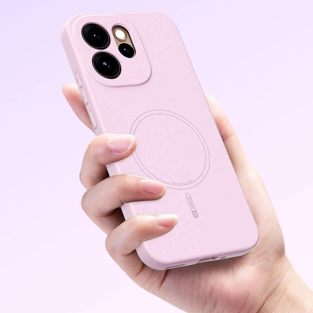 Husa pentru Oppo Reno 15 F / 15 FS, Silicone Lite, pentru MagSafe, roz
