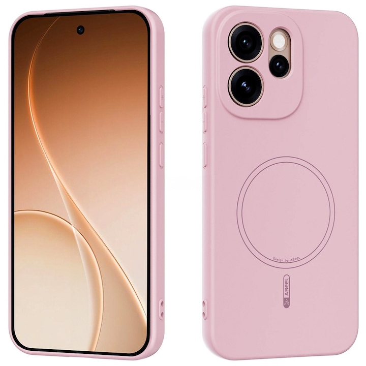 Husa pentru Oppo Reno 15 F / 15 FS, Silicone Lite, pentru MagSafe, roz