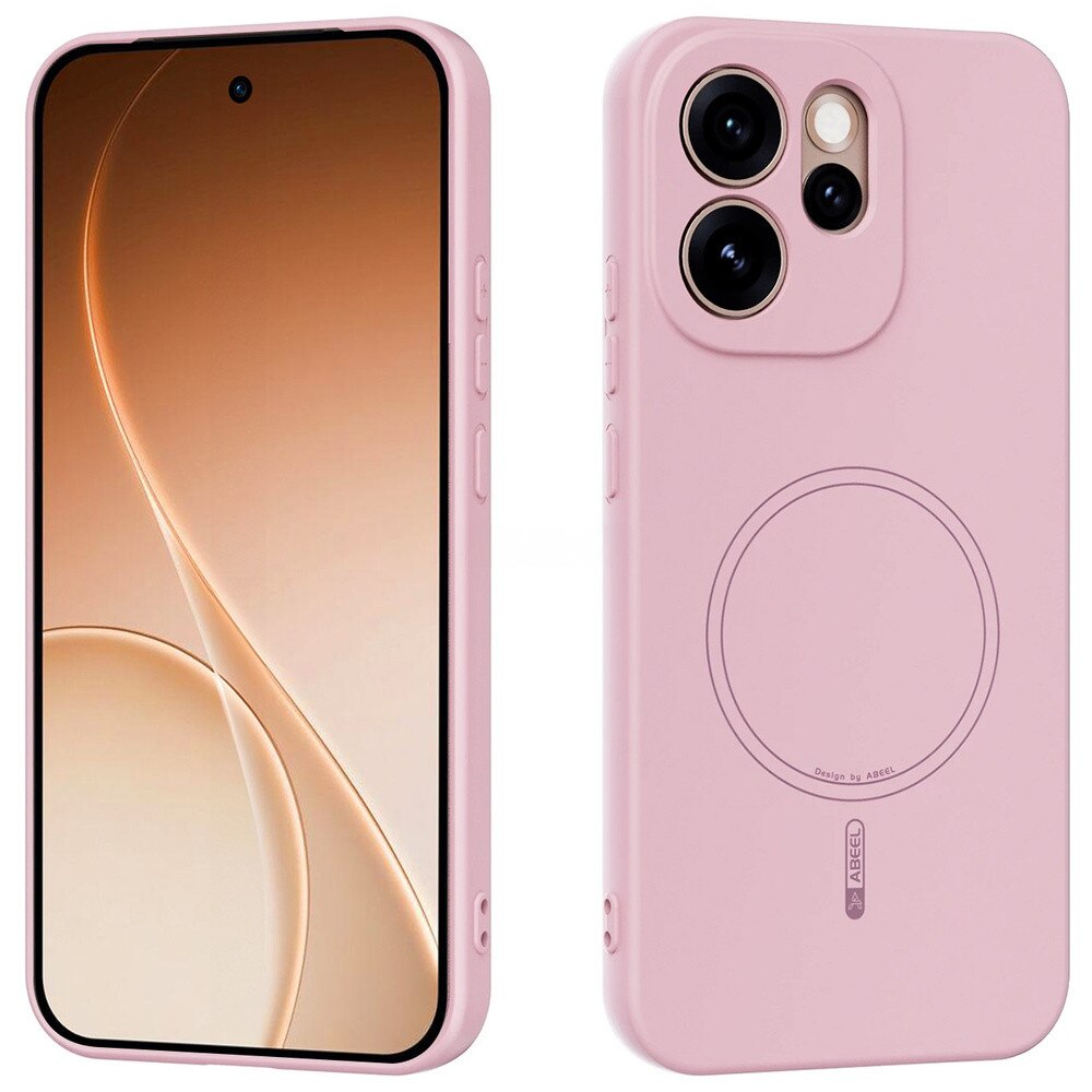 Husa pentru Oppo Reno 15 F / 15 FS, Silicone Lite, pentru MagSafe, roz