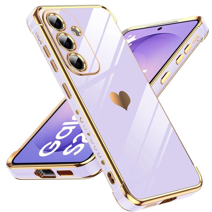 Husa pentru Samsung Galaxy S26, Electro heart, violet