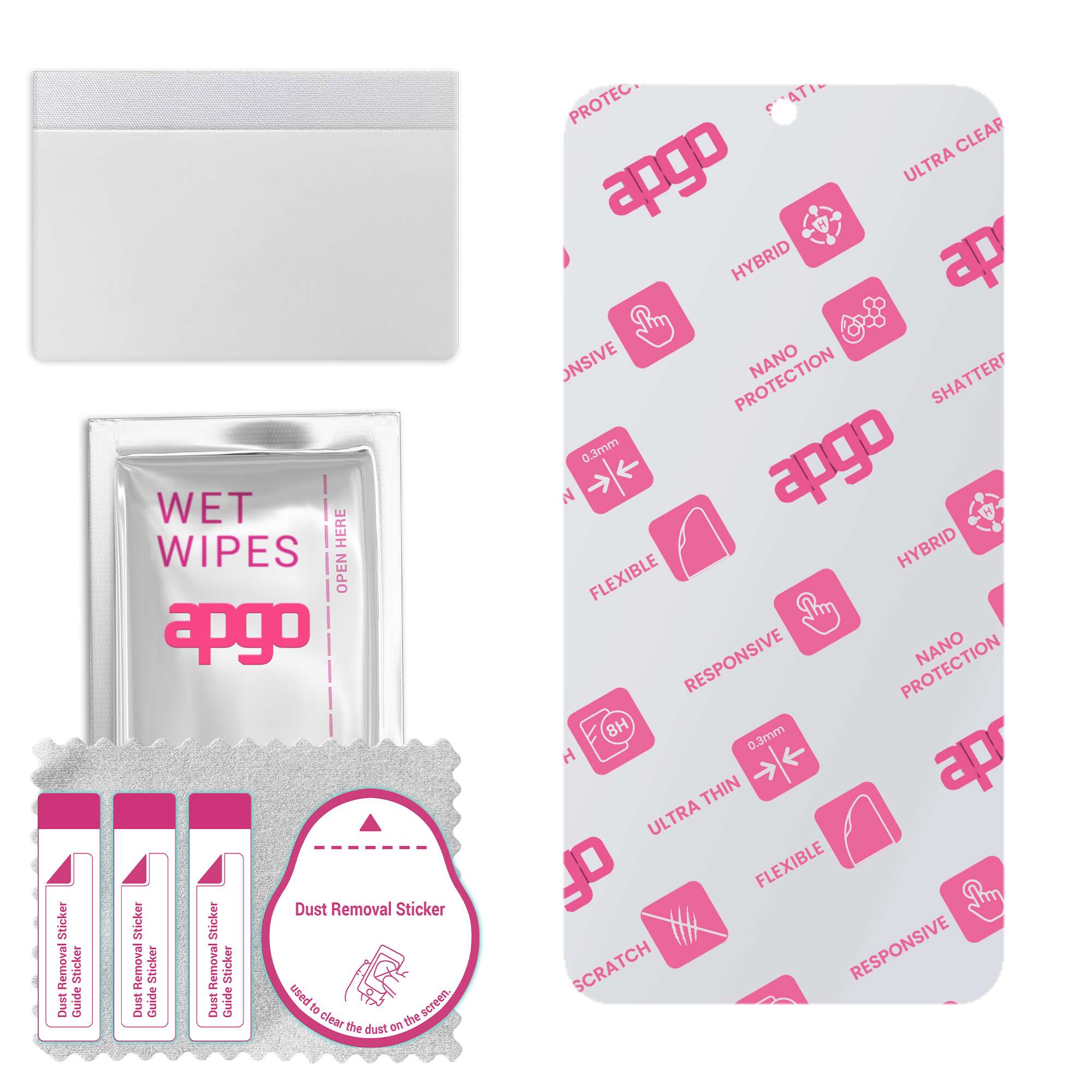 Sticla protectie apgo pentru Realme GT 6, Sticla hibrida, Securizata pentru display, Lucioasa, flexible Hybrid Glass, Full Glue