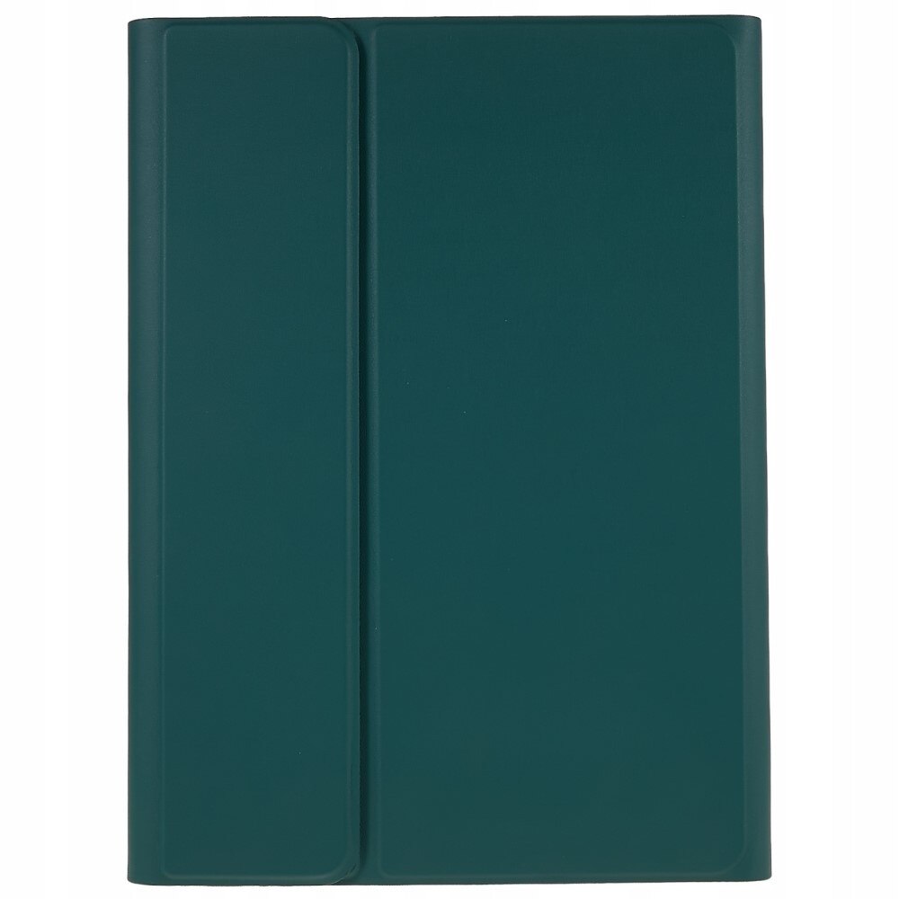 Etui Keyboard Cover pentru Samsung Galaxy Tab S7/S8, verde inchis, cu tastatura Bluetooth, suport pentru stylus