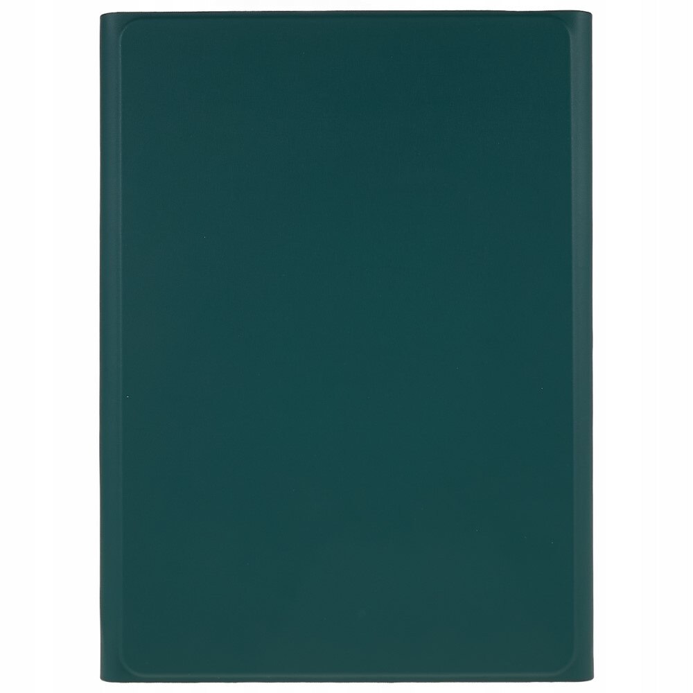 Etui Keyboard Cover pentru Samsung Galaxy Tab S7/S8, verde inchis, cu tastatura Bluetooth, suport pentru stylus