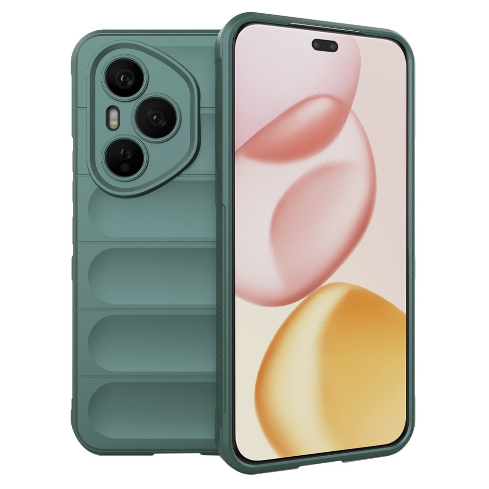 Husa pentru Honor 400 Pro DaDen® Magic Shield, Antisoc, Interior microfibra, TPU, Verde