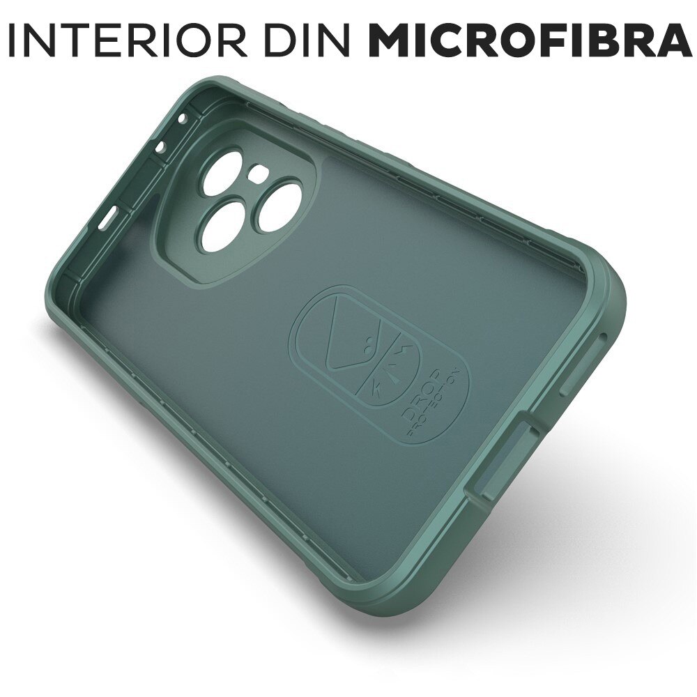 Husa pentru Honor 400 Pro DaDen® Magic Shield, Antisoc, Interior microfibra, TPU, Verde
