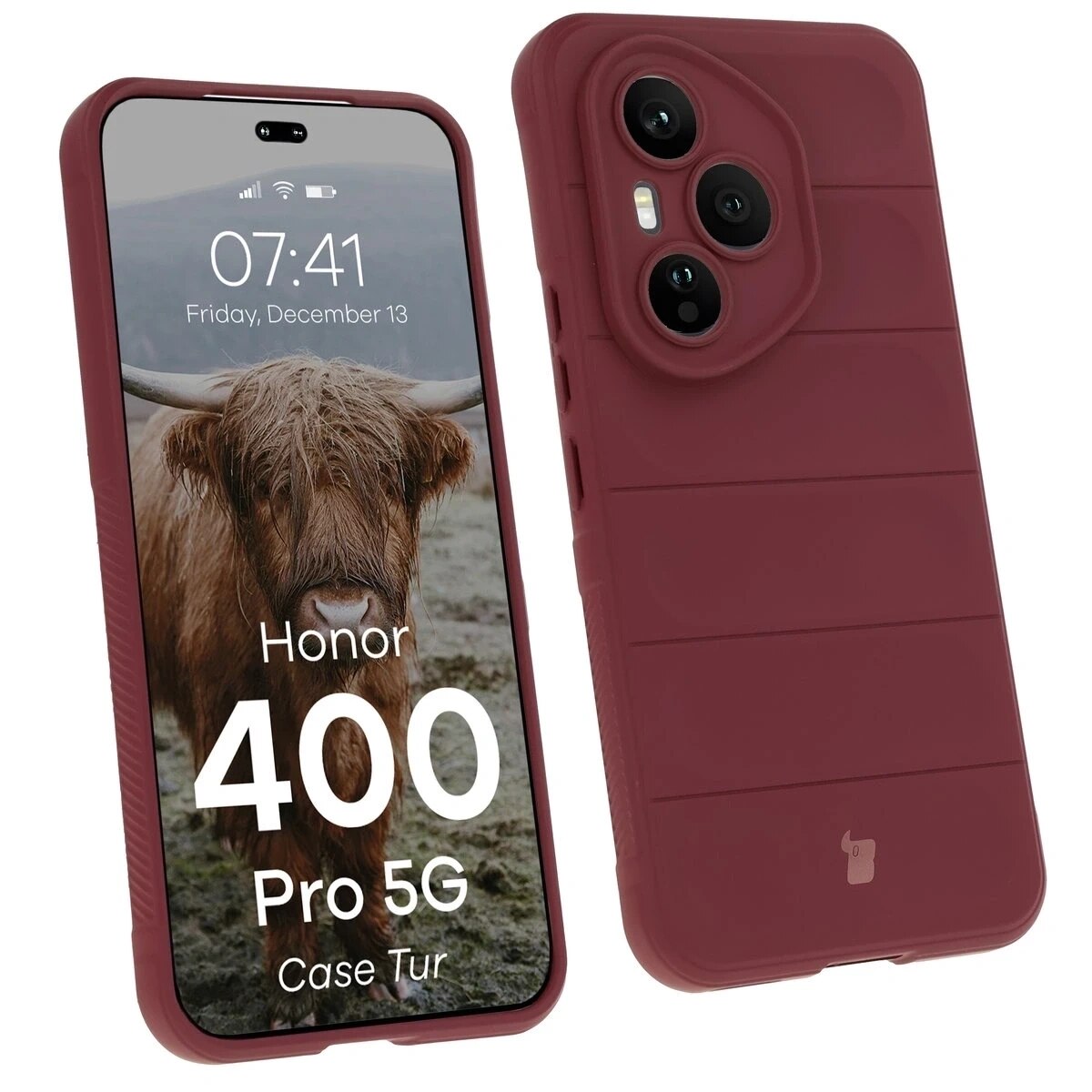 Carcasa Bizon Tur compatibila cu Honor 400 Pro, Dark Purple