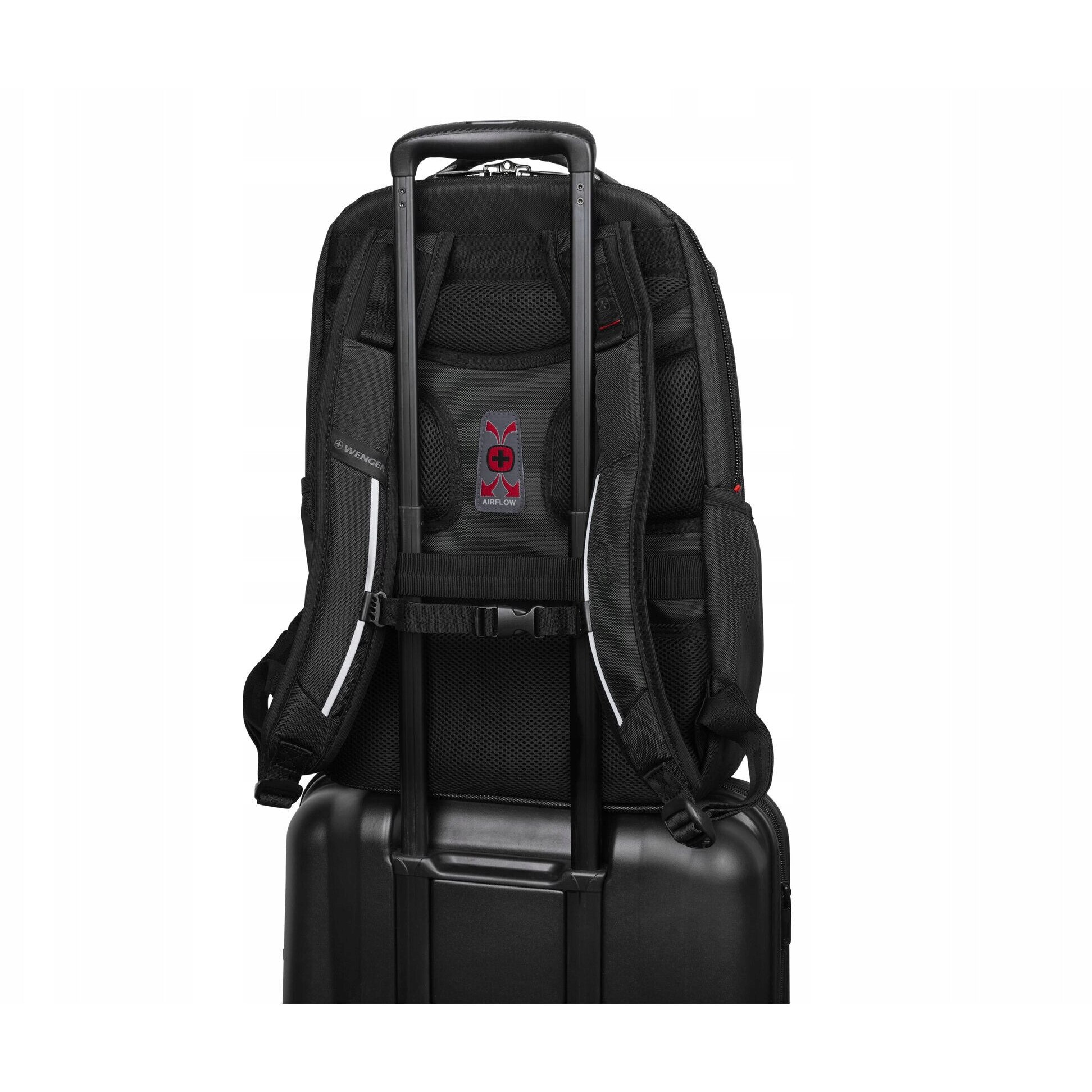 Rucsac laptop Wenger Cosmic, negru, 23x34x49cm, 30L