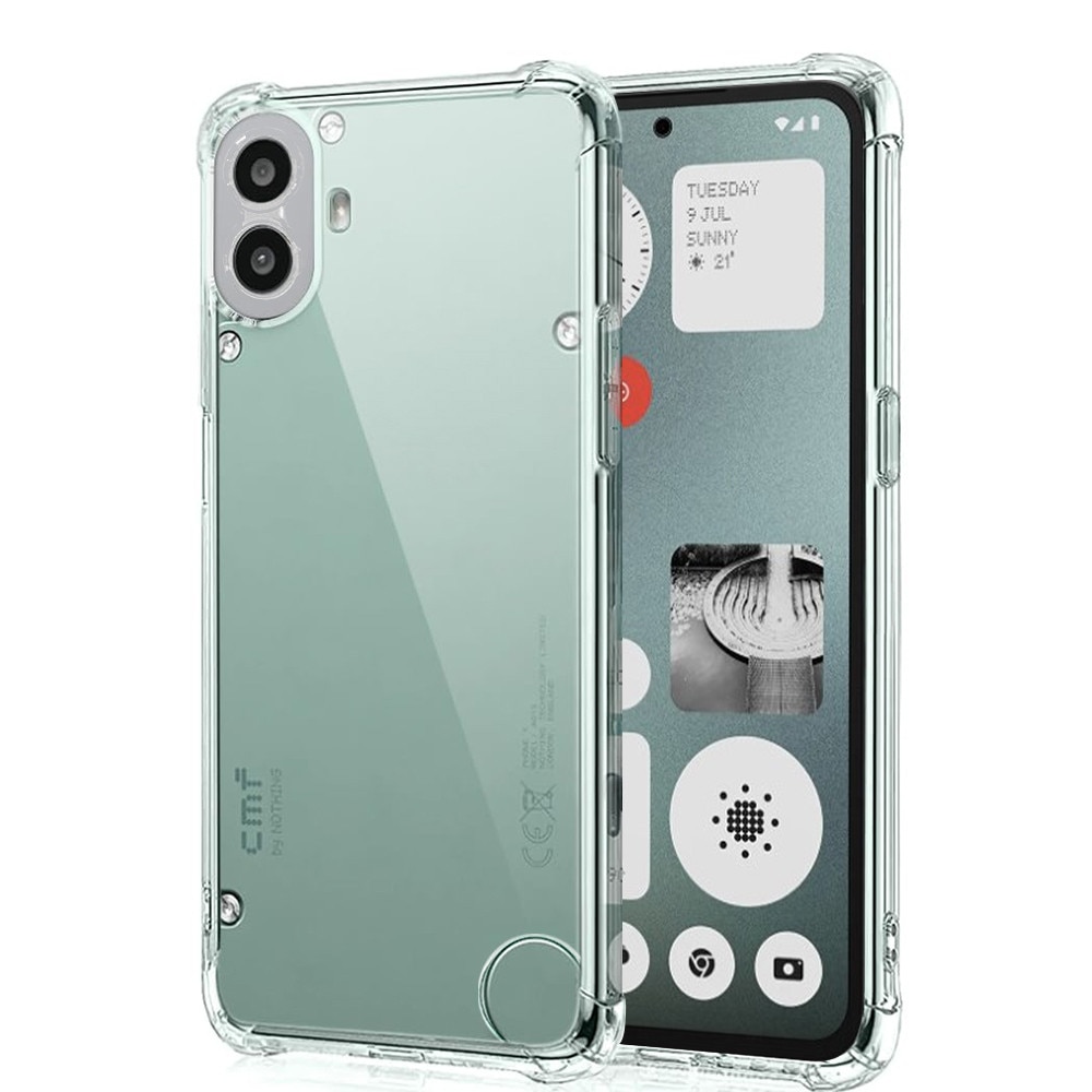 Husa antisoc pentru Nothing CMF Phone 1, Accesorio Shockproof Silicone, Transparent