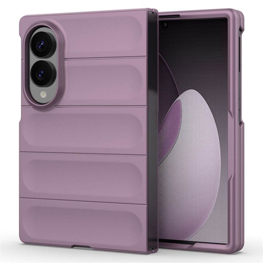 Husa pentru Samsung Galaxy Z Fold8 Liquid Silicone, Microfibre Lining, Non-Slip Airbag Design, mov