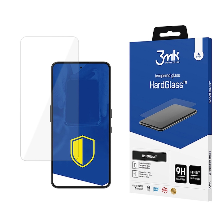 Folie pentru Nothing Phone (3a) Lite - 3mk HardGlass Screen Protector - Clear