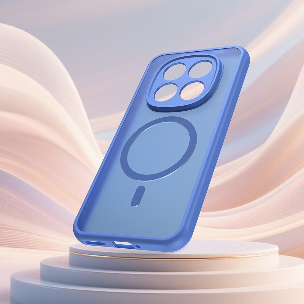 Husa pentru Xiaomi Redmi Note 15 Pro Plus 5G / Poco M8 Pro 5G Daden® HaloFrost II, MagSafe, Antisoc, Incarcare wireless, Calitate Premium, Albastru deschis