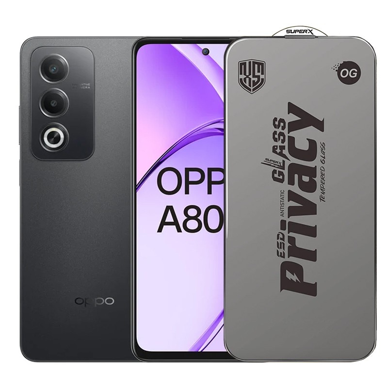 Folie de Protectie pentru Oppo A80, Southern Sky, Sticla Securizata ESD Antistatica, Super-X Privacy