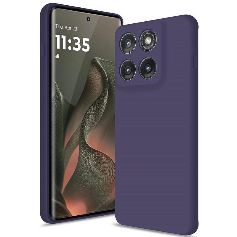 Carcasa compatibil cu Motorola Moto Edge 70 Fusion, silicon, ultra subtire, rezistenta la socuri, Violet inchis