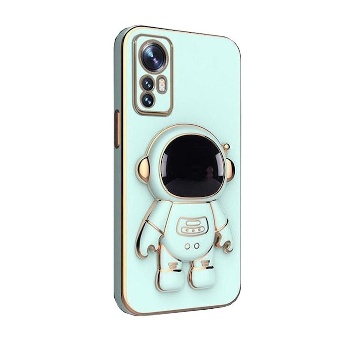 Husa de Protectie 2 in 1, Flippy, Husa de Protectie pentru Honor Magic 6 Pro, Model Astronaut cu Suport, din TPU, Verde
