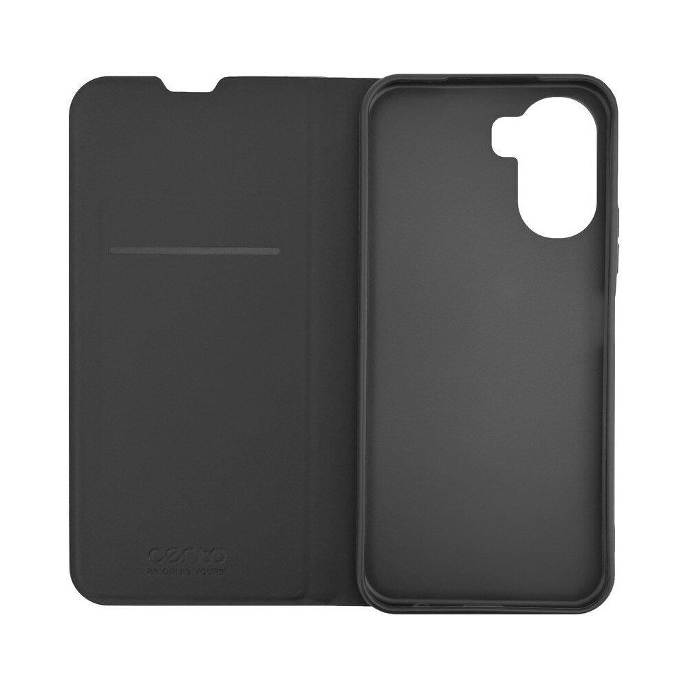 Husa de protectie tip carte CENTO Soho compatibila cu Oppo A6x, Negru, Premium, Inchidere magnetica, Protectie Sporita, Anti soc, Anti zgarieturi, Functie de stand